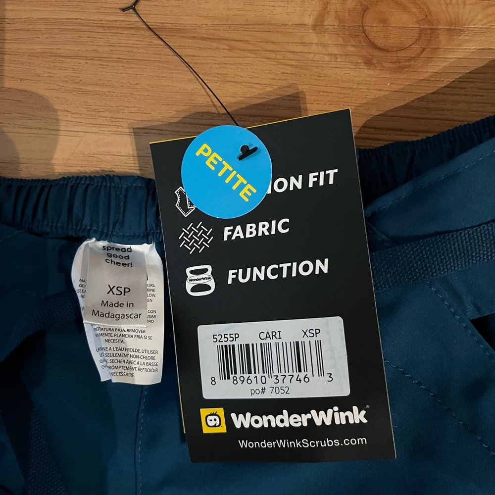 WonderWink Petite Teal Scrub Pants